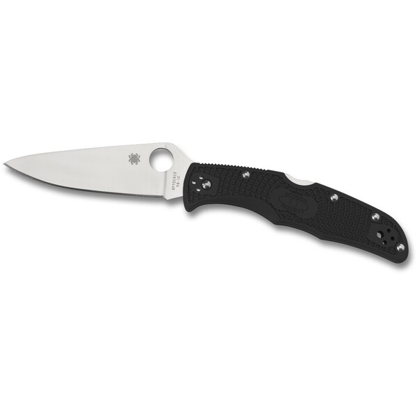 2024 Spyderco Endura 4 Lightweight Black Flat Ground Plain